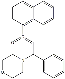 3-MORPHOLIN-4-YL-1-NAPHTHALEN-1-YL-3-PHENYL-PROPENONE Struktur