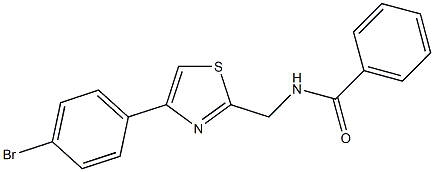 N-([4-(4-BROMOPHENYL)-1,3-THIAZOL-2-YL]METHYL)BENZAMIDE Struktur