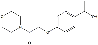 1-[4-(2-MORPHOLIN-4-YL-2-OXOETHOXY)PHENYL]ETHANOL Struktur