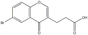 6-BROMOCHROMONE-3-PROPIONIC ACID Struktur