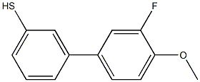 3-(3-FLUORO-4-METHOXYPHENYL)THIOPHENOL Struktur