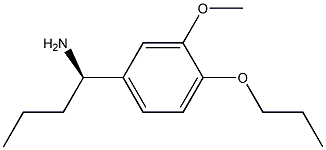 (1R)-1-(3-METHOXY-4-PROPOXYPHENYL)BUTYLAMINE Struktur