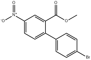 METHYL 4'-BROMO-4-NITRO[1,1'-BIPHENYL]-2-CARBOXYLATE Struktur