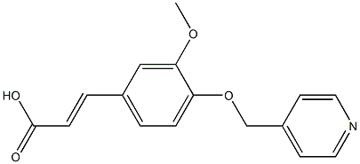 (2E)-3-[3-METHOXY-4-(PYRIDIN-4-YLMETHOXY)PHENYL]ACRYLIC ACID Struktur