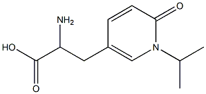 2-AMINO-3-(1-ISOPROPYL-6-OXO-1,6-DIHYDRO-PYRIDIN-3-YL)-PROPIONIC ACID Struktur