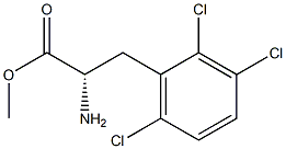 METHYL (2S)-2-AMINO-3-(2,3,6-TRICHLOROPHENYL)PROPANOATE Struktur