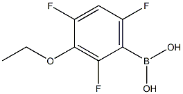 3-ETHOXY-2,4,6-TRIFLUOROPHENYLBORONIC ACID Struktur