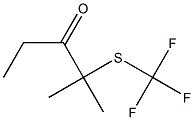 2-METHYL-2-TRIFLUOROMETHYLTHIO-PENTANE-3-ONE Struktur