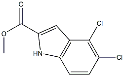 METHYL 4,5-DICHLORO-1H-INDOLE-2-CARBOXYLATE Struktur