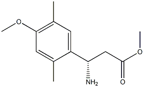 METHYL (3S)-3-AMINO-3-(4-METHOXY-2,5-DIMETHYLPHENYL)PROPANOATE Struktur