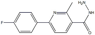 6-(4-FLUOROPHENYL)-2-METHYLPYRIDINE-3-CARBOHYDRAZIDE Struktur