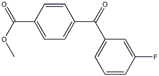 METHYL 4-(3-FLUOROBENZOYL)BENZOATE Struktur