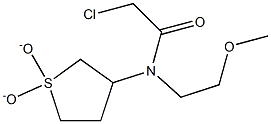 2-CHLORO-N-(1,1-DIOXIDOTETRAHYDROTHIEN-3-YL)-N-(2-METHOXYETHYL)ACETAMIDE Struktur