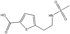 5-[2-[(METHYLSULFONYL)AMINO]ETHYL]THIOPHENE-2-CARBOXYLIC ACID Struktur