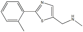 METHYL-(2-O-TOLYL-THIAZOL-5-YLMETHYL)-AMINE Struktur