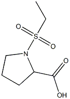 1-(ETHYLSULFONYL)PYRROLIDINE-2-CARBOXYLIC ACID Struktur