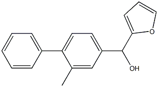 2-FURYL-[(3-METHYL-4-PHENYL)PHENYL]METHANOL Struktur