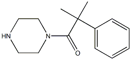 1-(2-METHYL-2-PHENYLPROPANOYL)PIPERAZINE Struktur