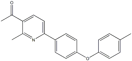 1-(6-(4-(P-TOLYLOXY)PHENYL)-2-METHYLPYRIDIN-3-YL)ETHANONE Struktur