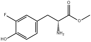 METHYL (2R)-2-AMINO-3-(3-FLUORO-4-HYDROXYPHENYL)PROPANOATE Struktur