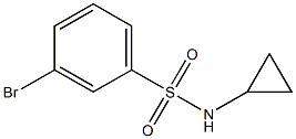 3-BROMO-N-CYCLOPROPYLBENZENESULFONAMIDE Struktur