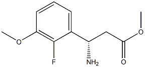 METHYL (3S)-3-AMINO-3-(2-FLUORO-3-METHOXYPHENYL)PROPANOATE Struktur