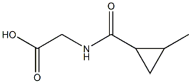 ([(2-METHYLCYCLOPROPYL)CARBONYL]AMINO)ACETIC ACID Struktur