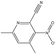 4,6-DIMETHYL-3-NITROPYRIDINE-2-CARBONITRILE Struktur