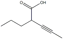 2-PROPYL-3-PENTYNOIC ACID Struktur