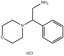 2-MORPHOLIN-4-YL-2-PHENYL-ETHYLAMINE DIHYDROCHLORIDE Struktur