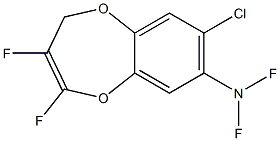 8-CHLORO-TETRAFLUOROBENZO-(B)-(1,4)-DIOXEPIN-7-YL-AMINE Struktur