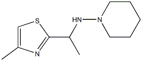 [1-(4-METHYL-THIAZOL-2-YL)-ETHYL]-PIPERIDIN-1-YL-AMINE Struktur