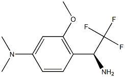 [4-((1S)-1-AMINO-2,2,2-TRIFLUOROETHYL)-3-METHOXYPHENYL]DIMETHYLAMINE Struktur