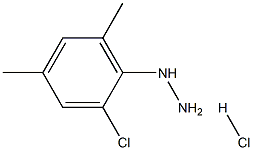 2-CHLORO-4,6-DIMETHYLPHENYLHYDRAZINE HYDROCHLORIDE Struktur