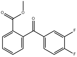 METHYL 2-(3,4-DIFLUOROBENZOYL)BENZOATE Struktur