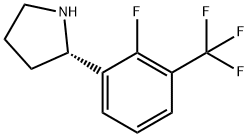 (2S)-2-[2-FLUORO-3-(TRIFLUOROMETHYL)PHENYL]PYRROLIDINE Struktur