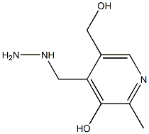 (2-METHYL-3-HYDROXY-5-HYDROXYMETHYL-PYRIDIN-4-YLMETHYL)-HYDRAZINE Struktur