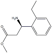 METHYL (3R)-3-AMINO-3-(2-ETHYLPHENYL)PROPANOATE Struktur