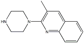 3-METHYL-2-PIPERAZIN-1-YLQUINOLINE Struktur