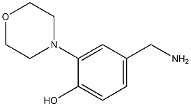 4-AMINOMETHYL-2-MORPHOLIN-4-YL-PHENOL Struktur