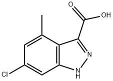 6-CHLORO-4-METHYL-3-(1H)INDAZOLE CARBOXYLIC ACID Struktur