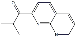 2-METHYL-1-(1,8-NAPHTHYRIDIN-2-YL)PROPAN-1-ONE Struktur