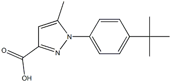 1-(4-TERT-BUTYL-PHENYL)-5-METHYL-1H-PYRAZOLE-3-CARBOXYLIC ACID Struktur