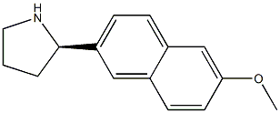 2-((2R)PYRROLIDIN-2-YL)-6-METHOXYNAPHTHALENE Struktur