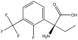 (2S)-2-AMINO-2-[2-FLUORO-3-(TRIFLUOROMETHYL)PHENYL]BUTANOIC ACID Struktur