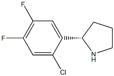 (2S)-2-(2-CHLORO-4,5-DIFLUOROPHENYL)PYRROLIDINE Struktur