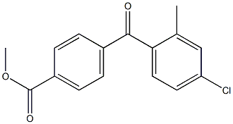 METHYL 4-(4-CHLORO-2-METHYLBENZOYL)BENZOATE Struktur