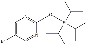 5-BROMO-2-(TRIISOPROPYLSILYLOXY)PYRIMIDINE Struktur