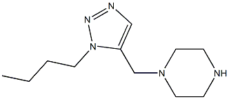 1-[(1-BUTYL-1H-1,2,3-TRIAZOL-5-YL)METHYL]PIPERAZINE Struktur