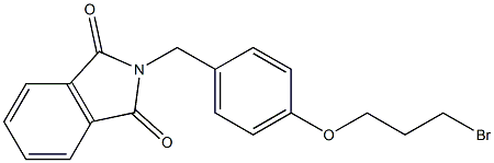 2-[4-(3-BROMO-PROPOXY)-BENZYL]-ISOINDOLE-1,3-DIONE Struktur